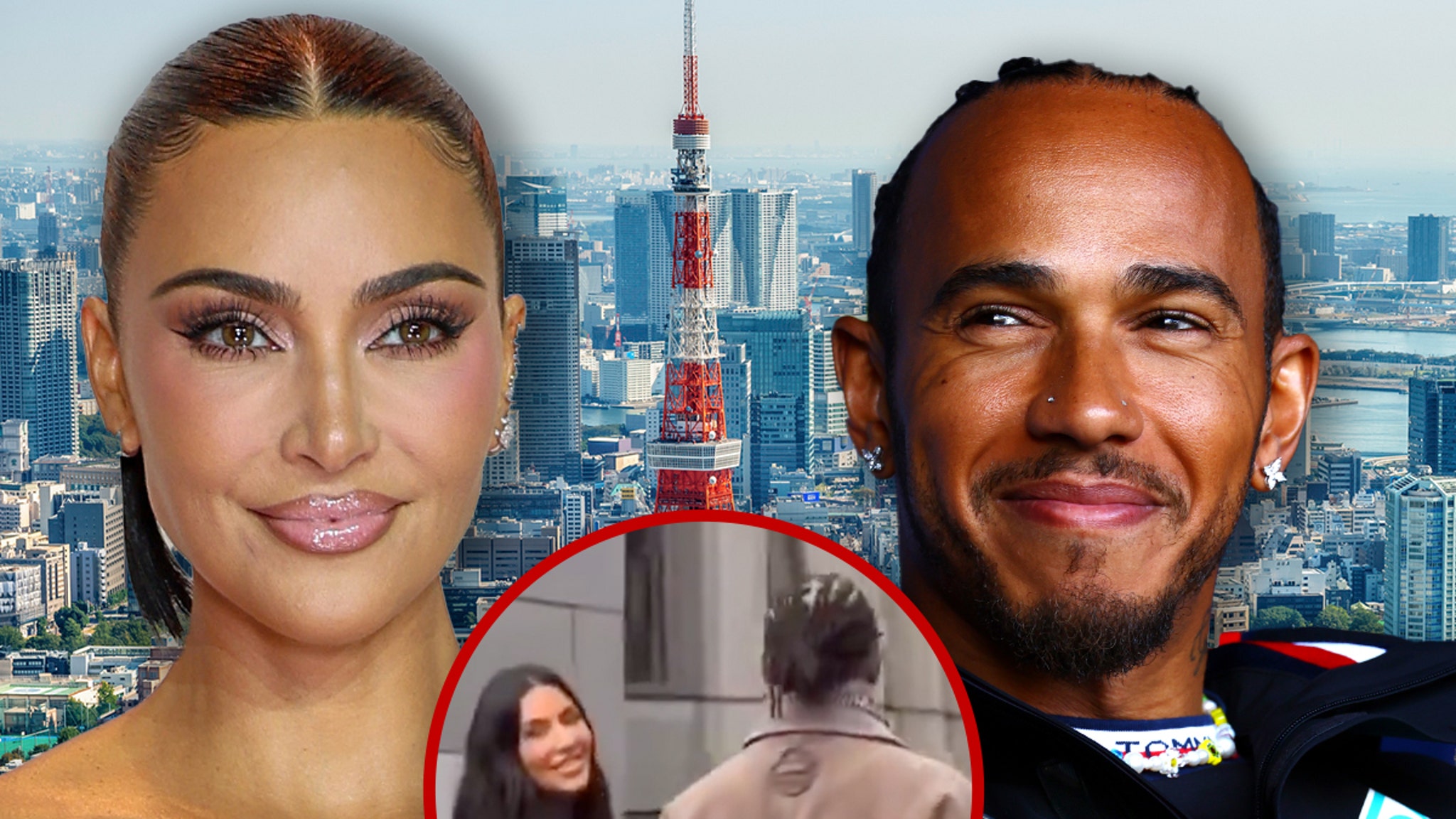 Kim Kardashian y Lewis Hamilton viajan a Tokio en medio de una nueva relación