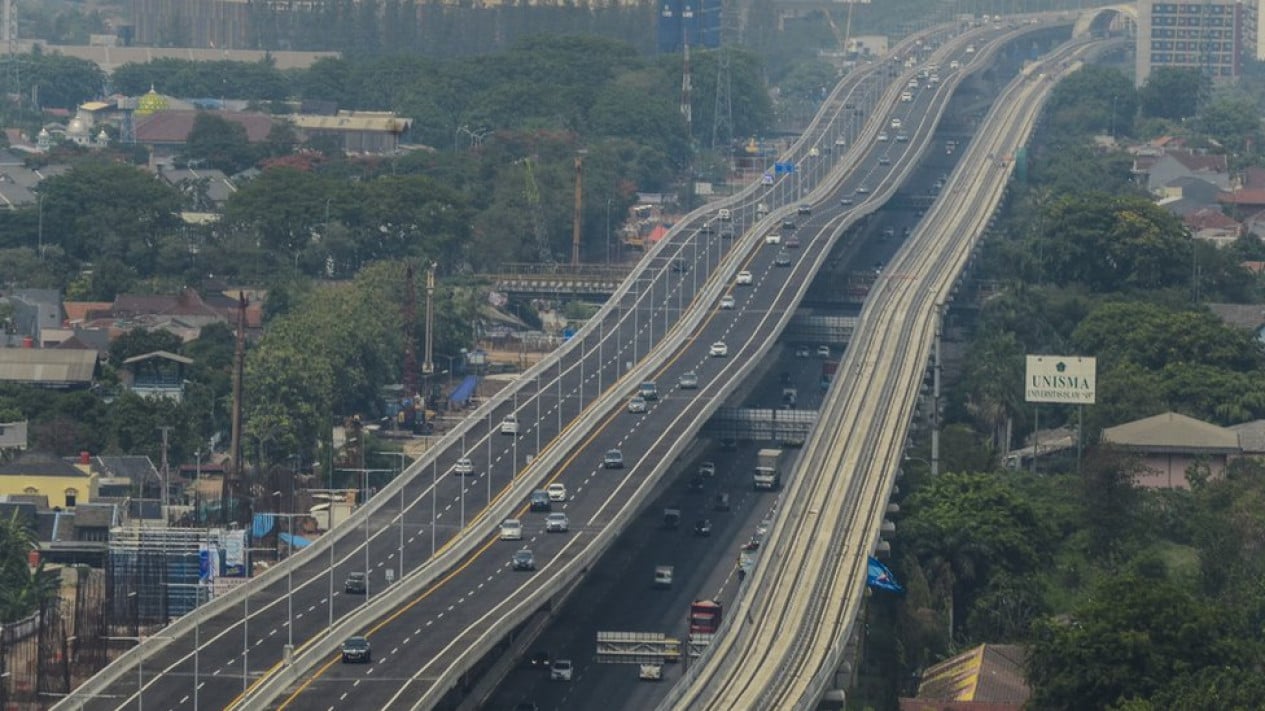 Los vehículos que salen de Yakarta por la autopista de peaje elevada MBZ aumentaron un 75,5 por ciento durante la festividad de la Ascensión de Jesucristo.