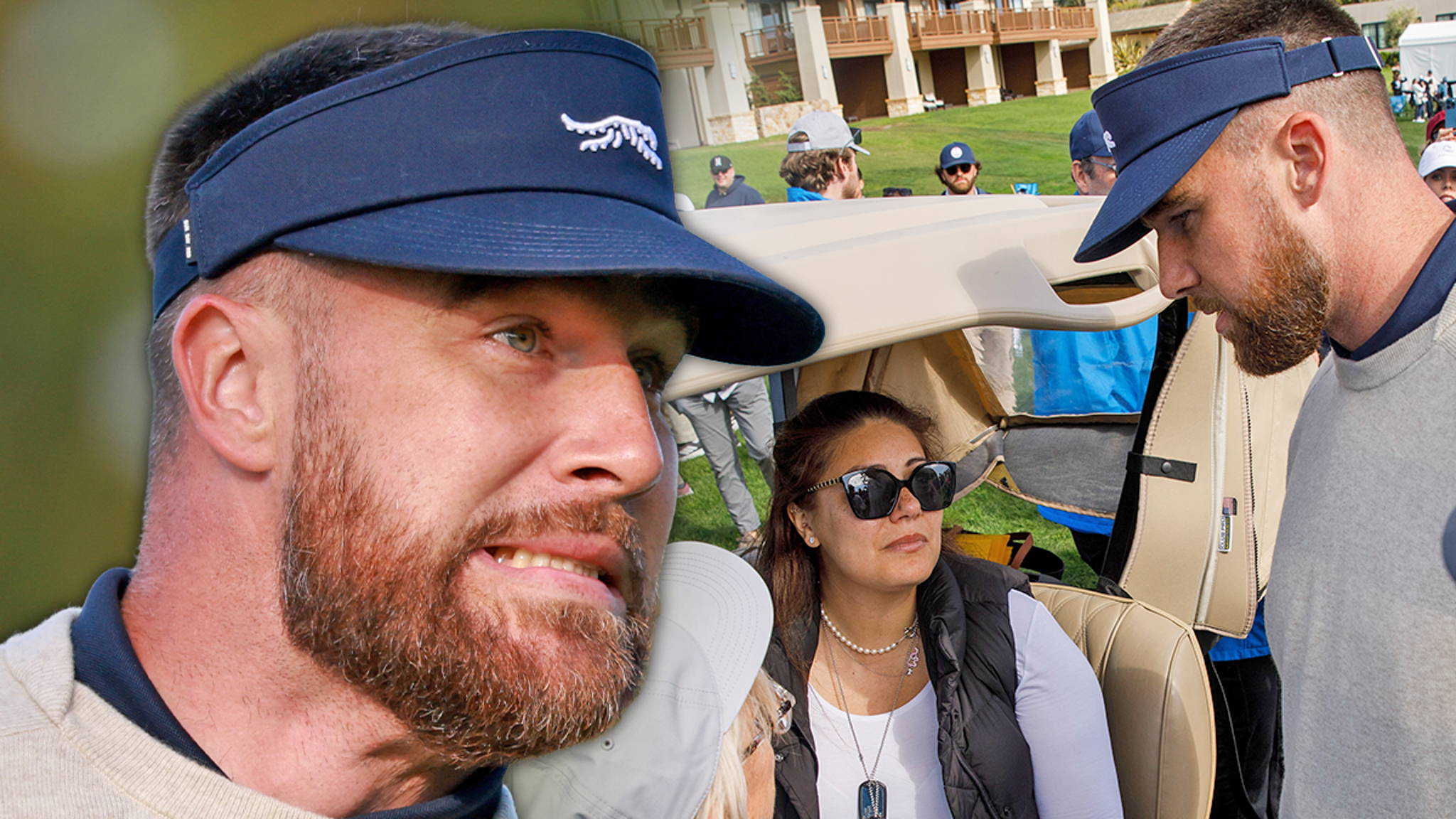 Travis Kelce revisa a una mujer después de golpearla con una pelota de golf