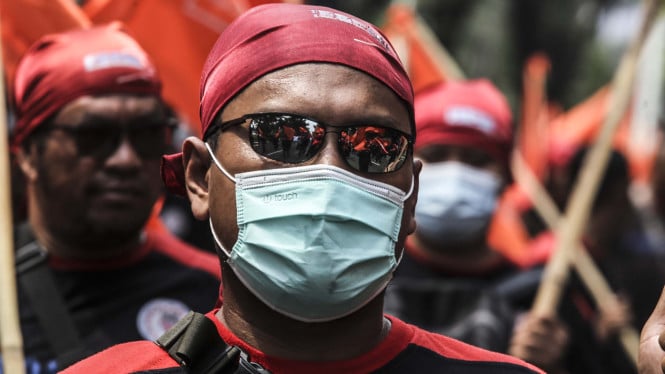 1.392 empleados empleados en Palace-DPR aseguran la acción de los trabajadores para rechazar la UMP e instan a los residentes a evitar el área de Monas