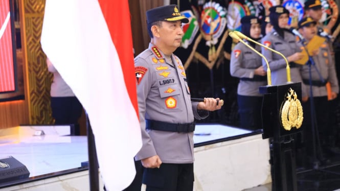 El jefe de la Policía Nacional, Listio Sigit, es ahora asesor laboral, un mensaje sorprendente para KSPSI