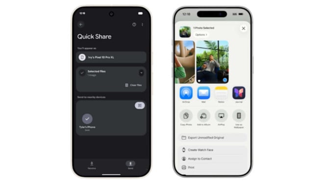iPhone ya no es exclusivo, Android Quick Share puede compartir archivos vía AirDrop