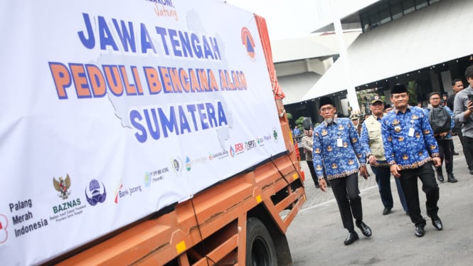 Java Central ha enviado ayuda por valor de 1.300 millones de IDR a las víctimas del desastre de Sumatra