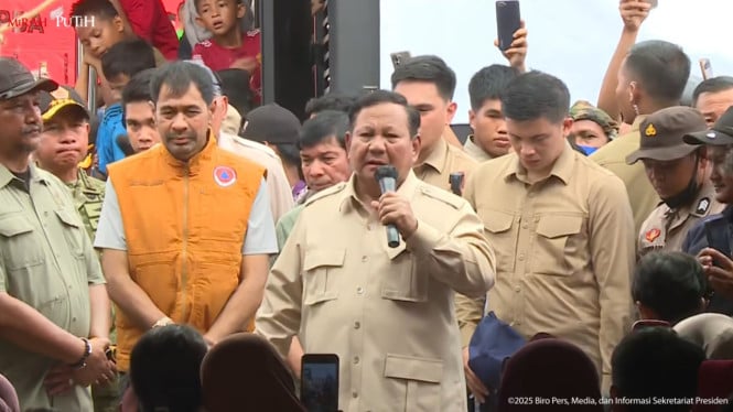 Prabowo ha preparado planes para el Año Nuevo en las zonas de Sumatra afectadas por el desastre
