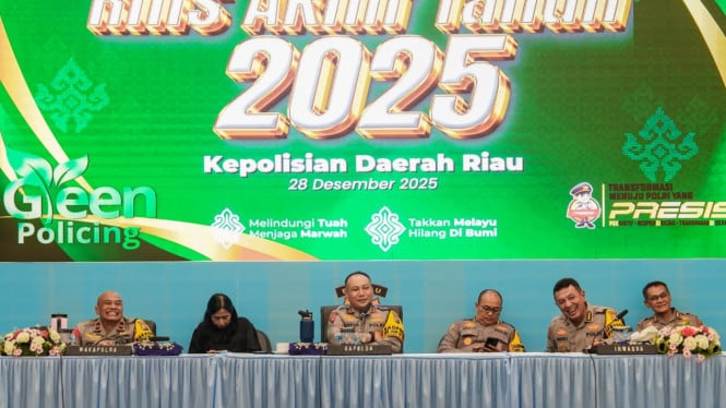Los registros policiales regionales de Riau caerán un 17 por ciento en 2025 y se reforzará la policía ecológica