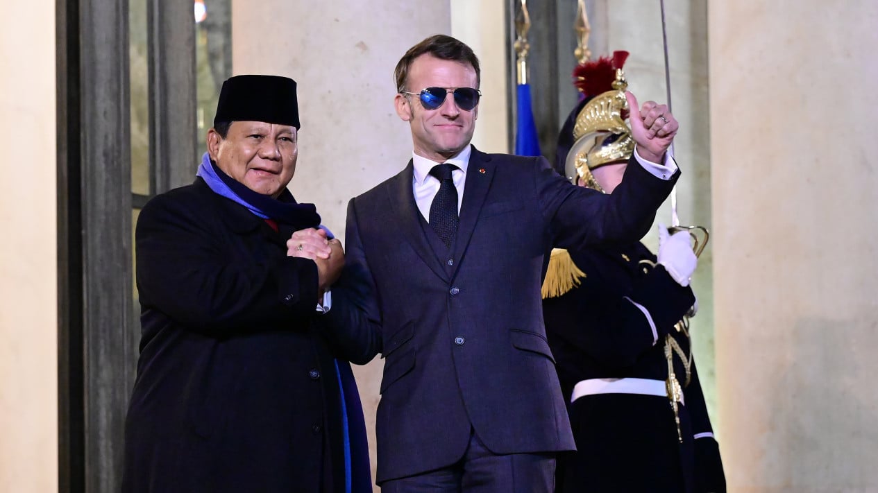 Prabowo discutirá la cooperación en materia de defensa y energía con Macron