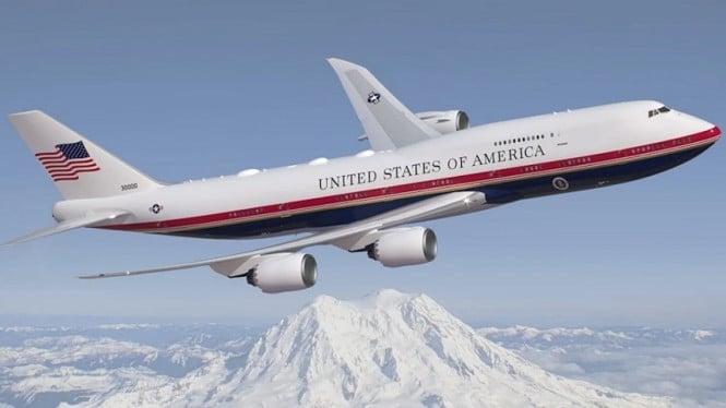 El Air Force One será repintado del color favorito de Trump