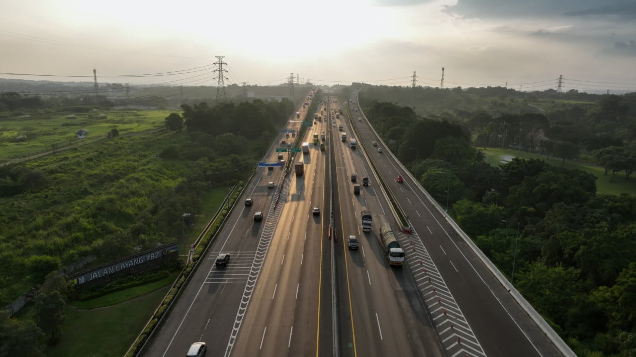 Los registros de rutas de JASA muestran que 1,4 millones de vehículos partieron de Jabodbek y la mayoría regresó a Java y Bandung.