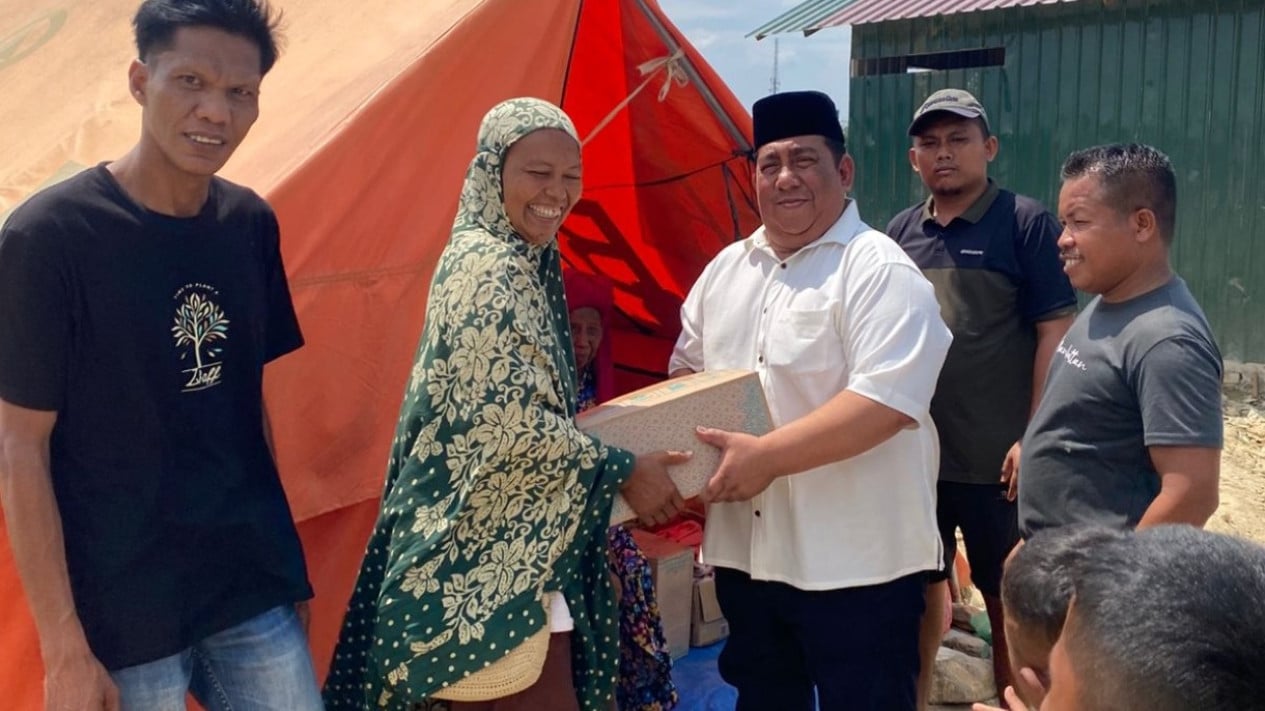 Hay un refugio, PP AMPG pide a los evacuados de las inundaciones de Aceh Tamiang que no vivan más en tiendas de campaña