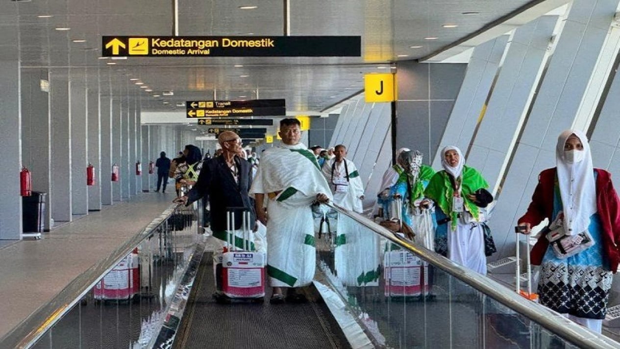 Los vuelos para el Hajj cierran mañana, el 92,7 por ciento de los peregrinos indonesios llegan a Tierra Santa