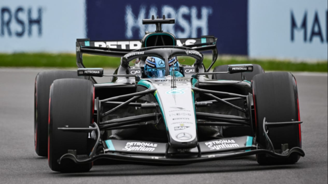 George Russell termina por delante, Norris detrás, Antonelli tercero