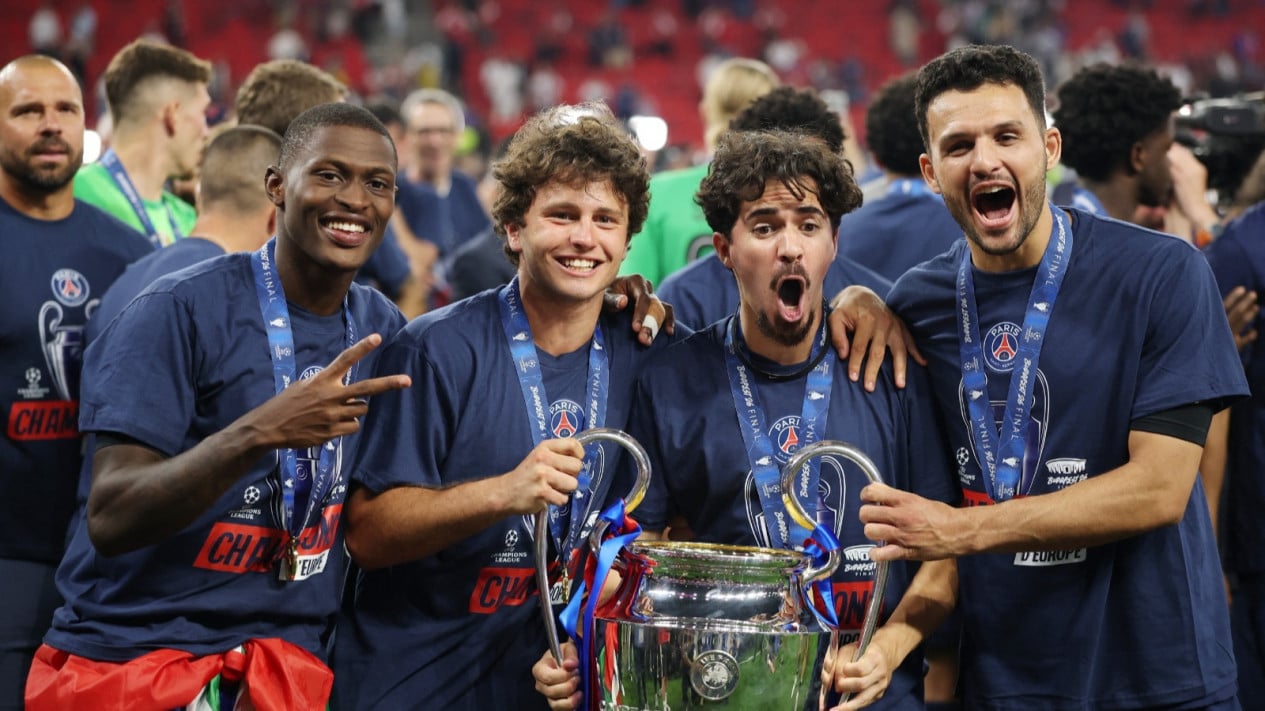 ¡Caliente! La estrella del PSG roció al Arsenal tras ganar la Champions