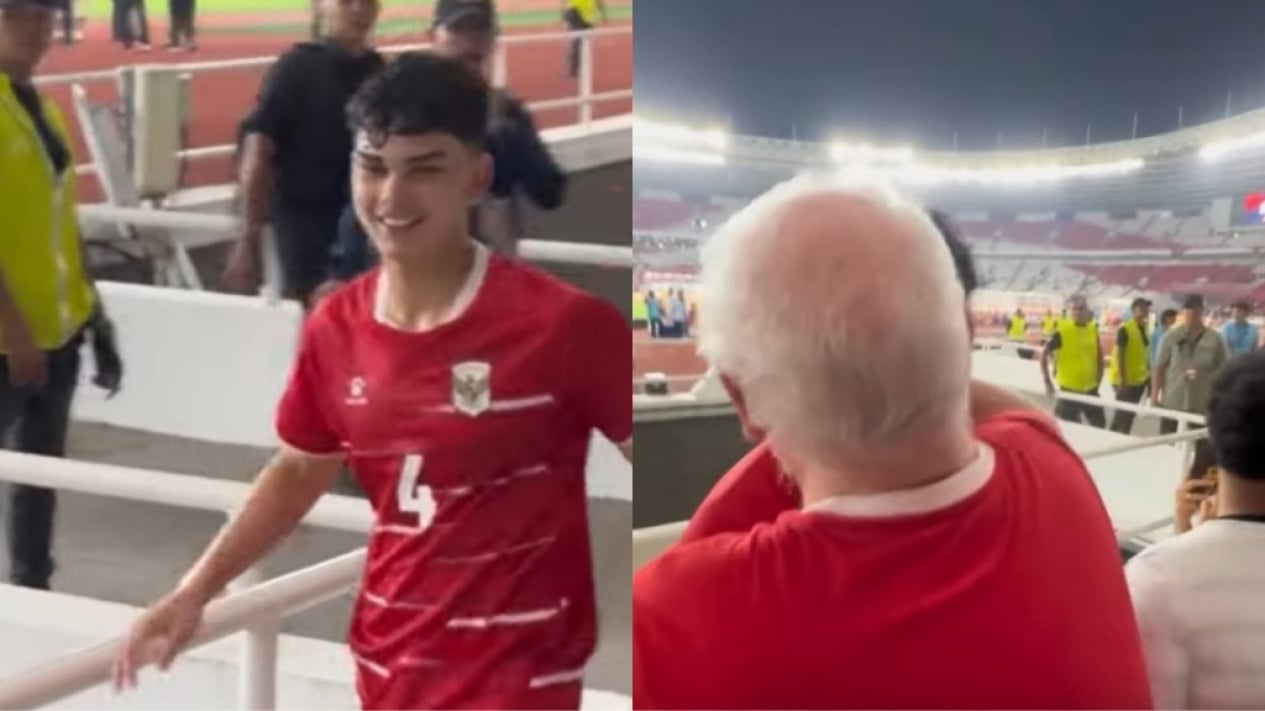 El padre de Matthew Baker no pudo contener la emoción porque el debut de su hijo con la selección de Indonesia fue un momento inolvidable.