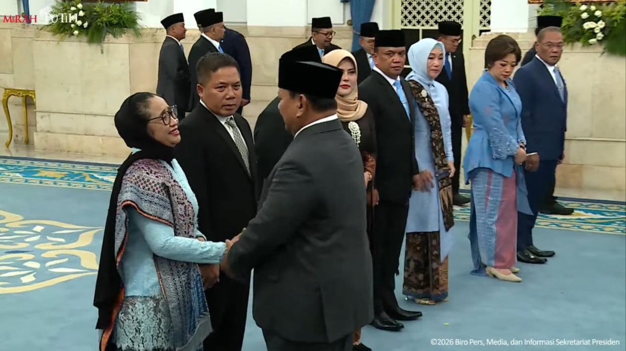 El momento en que Nanik S Deyang lloró después de que Prabowo fuera nombrado director de BGN