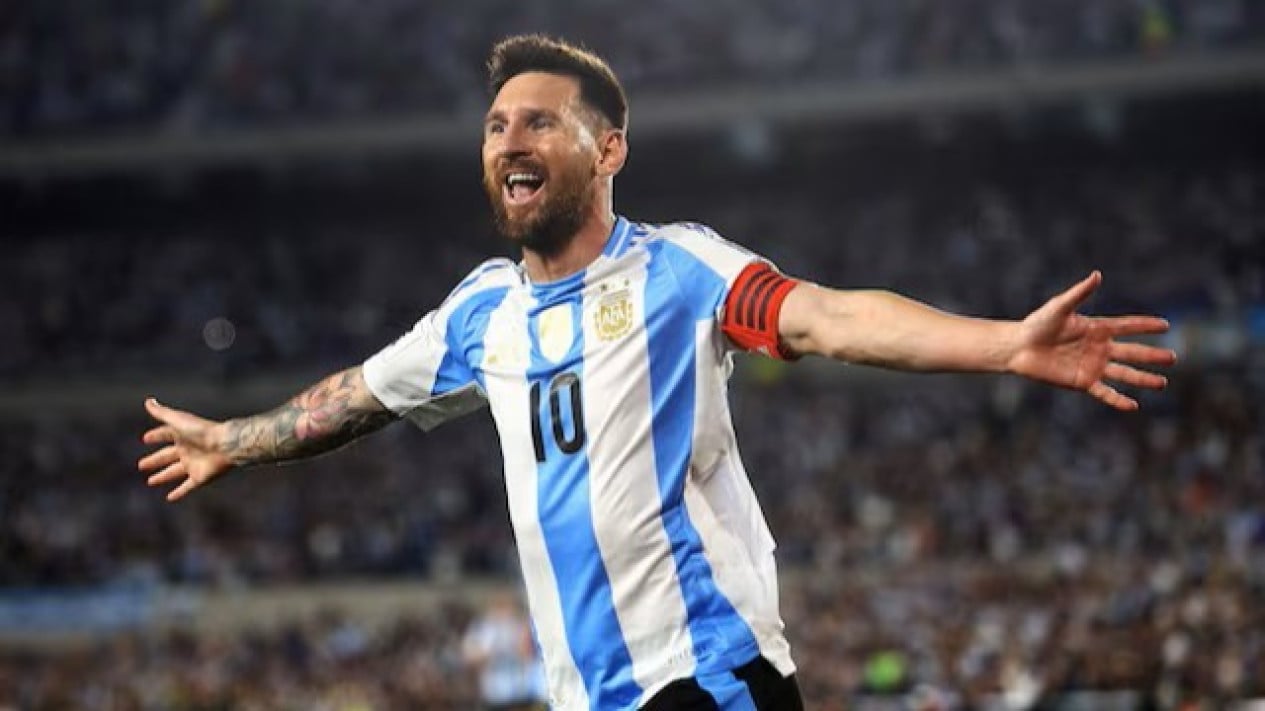 Lionel Messi y el gobernador de Java Occidental, Dedi Mulyadi, campeones para que Argentina gane el Mundial 2026