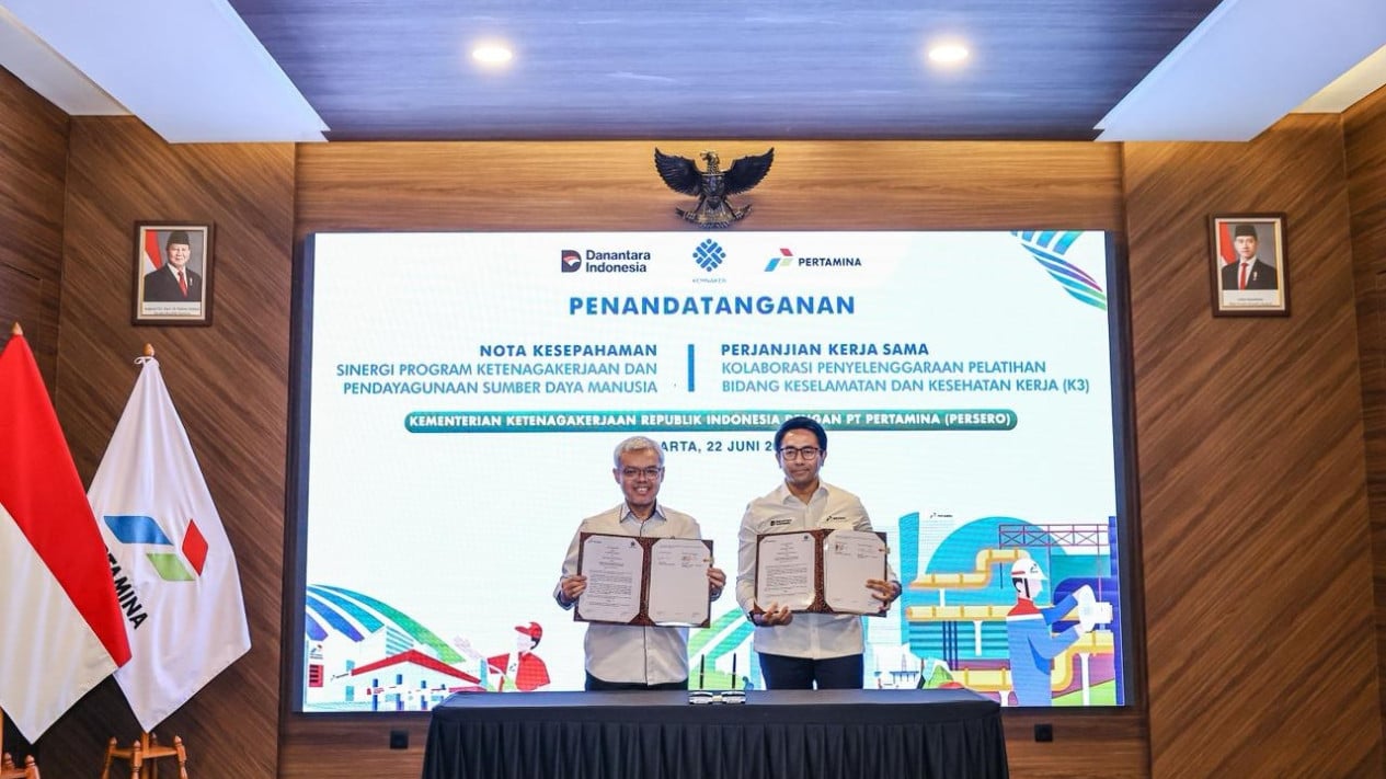 Pertamina K3 colabora con el Ministerio de Mano de Obra para formar recursos humanos superiores para fortalecer la capacidad y la cultura
