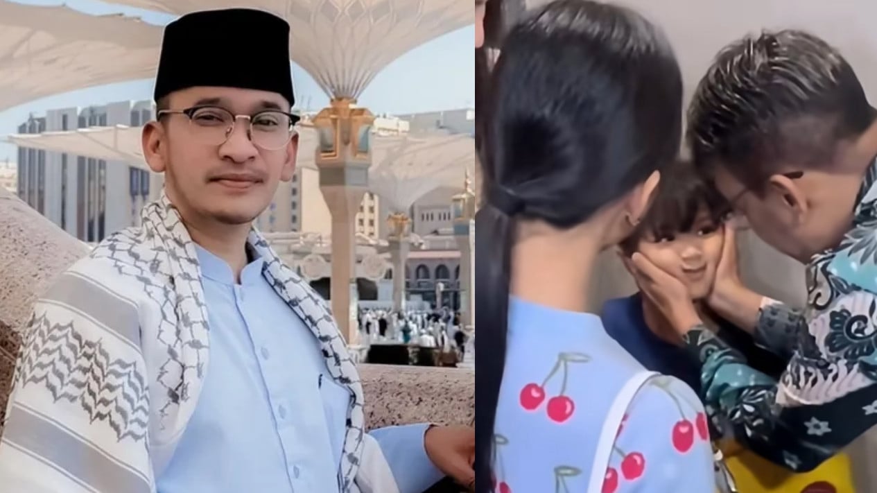 En el momento en que Ruben Onsu abrazó a su bebé antes de que la Umrah se volviera viral, la expresión de la princesa llamó la atención de todos.