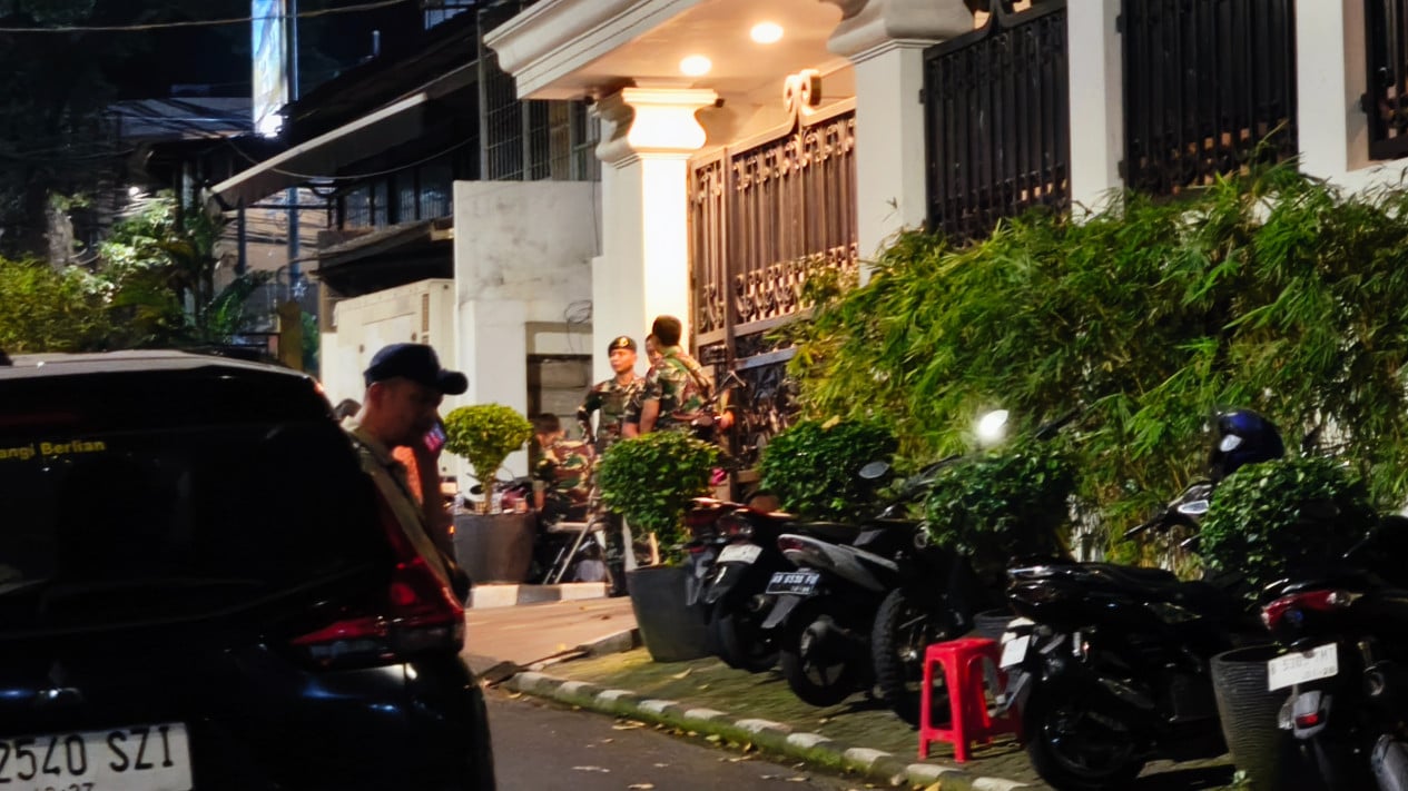 El TNI dijo que se reforzaron las medidas de seguridad en la casa de Jampidsus Fabri Adriansa.