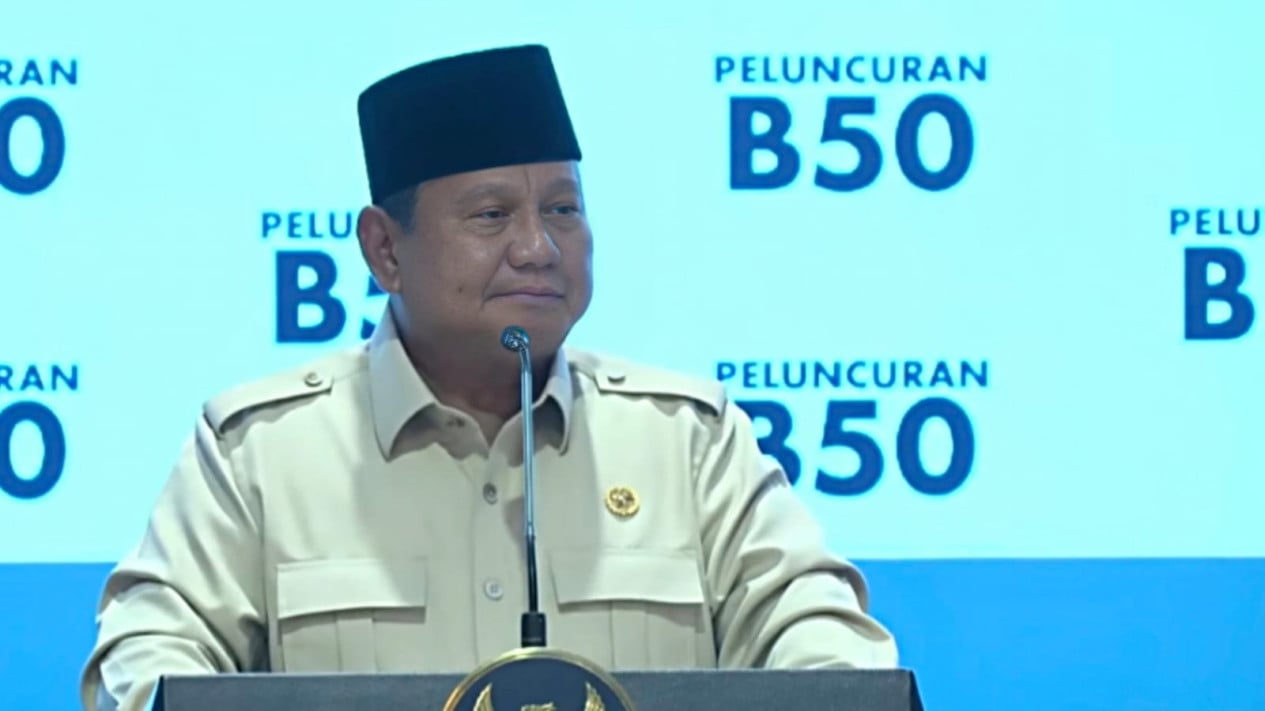 Prabowo se enorgullece de ser el primer país del mundo en implementar B50