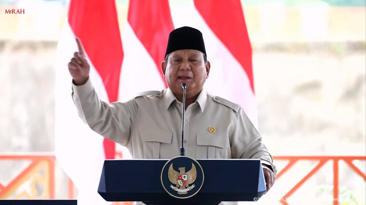 Prabowo intervino y pidió a la policía nacional y a la fiscalía que investigaran en profundidad el caso de corrupción de February Adriansa.