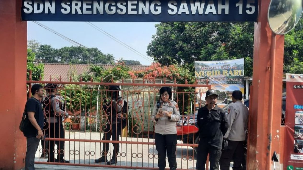 La policía guarda la identidad del atacante en SDN Srengseng Sawa 15 Jagakarsa