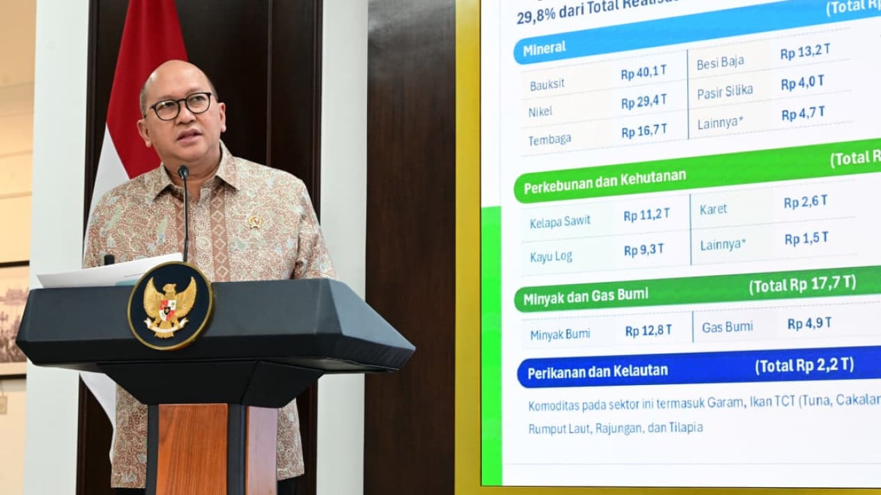 El downstreaming alcanzó los 152,7 billones de IDR en el segundo trimestre de 2026, siendo la bauxita el principal contribuyente.
