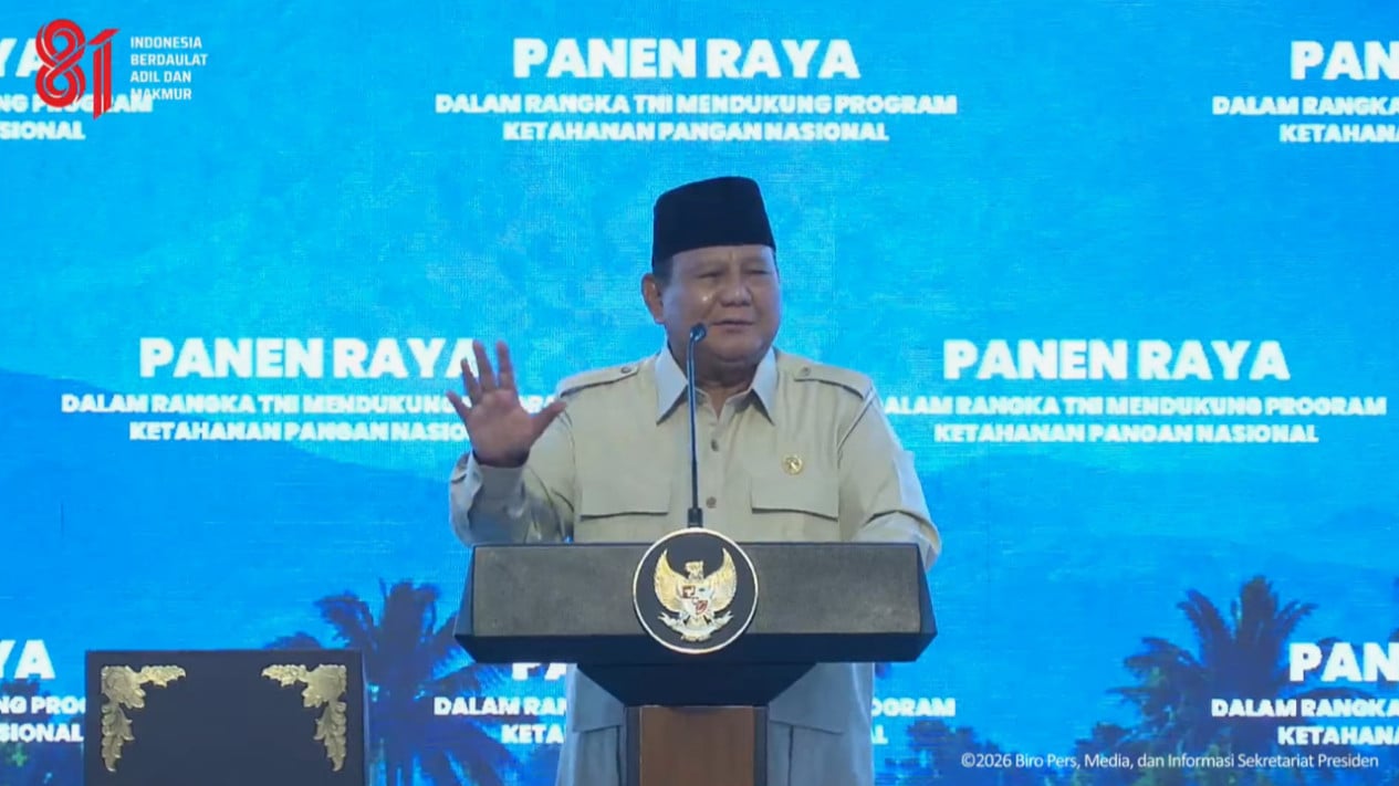Prabowo afirmó que miles de billones de riqueza nacional desaparecen cada año debido a la falsificación y el contrabando.