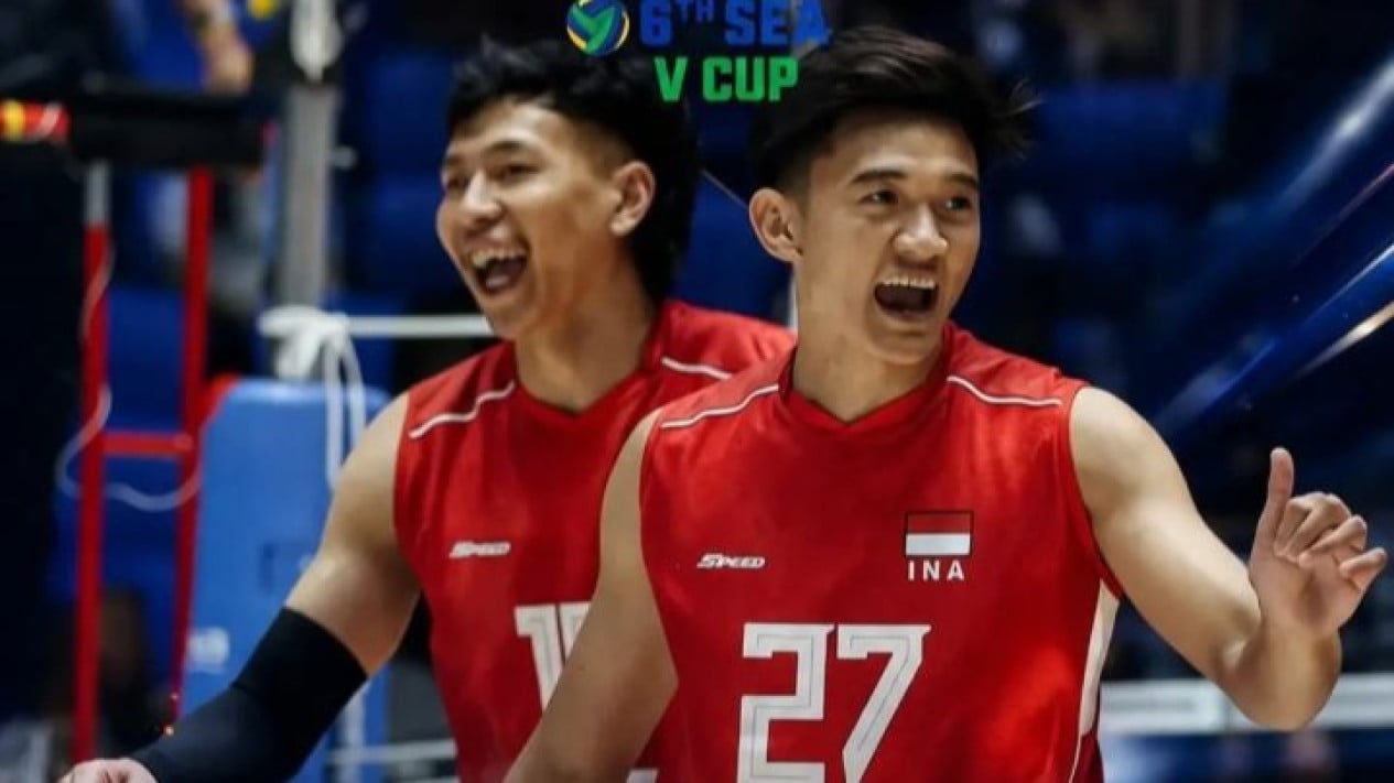 Indonesia vence sin piedad a Vietnam, la selección nacional masculina de voleibol desafía a Camboya en la final de la Copa SEA V 2026