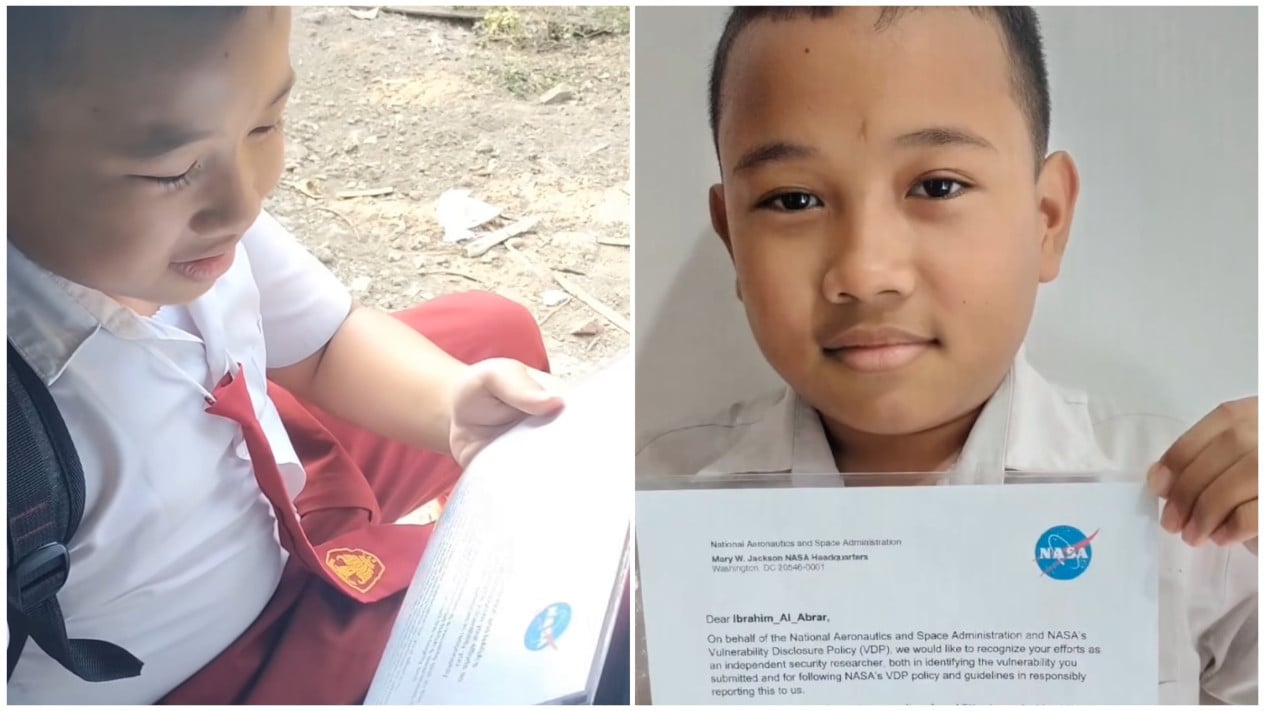 Fuentes de Ibrahim Al Abrar, un niño de escuela primaria del pueblo de Boolali que recibió una ‘carta de amor’ de la NASA