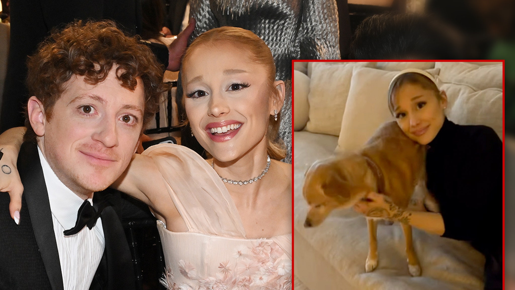 Ethan Slater celebra las fiestas navideñas con Ariana Grande