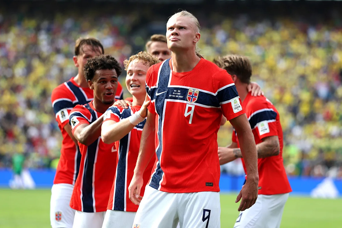 Copa del Mundo 2026: Erling Haaland anota dos goles y Noruega venció a Brasil 2-1 para avanzar a cuartos de final