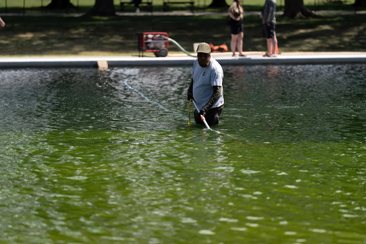 El ex piragüista olímpico estadounidense David Hearn arrestado por presuntamente destrozar la piscina reflectante del Lincoln Memorial