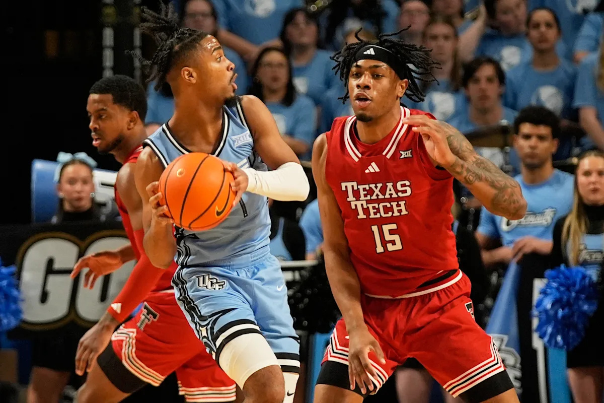 UCF toma 21 puntos de segunda oportunidad para vencer al No. 11 Texas Tech y registra su segunda victoria entre los 25 primeros esta temporada