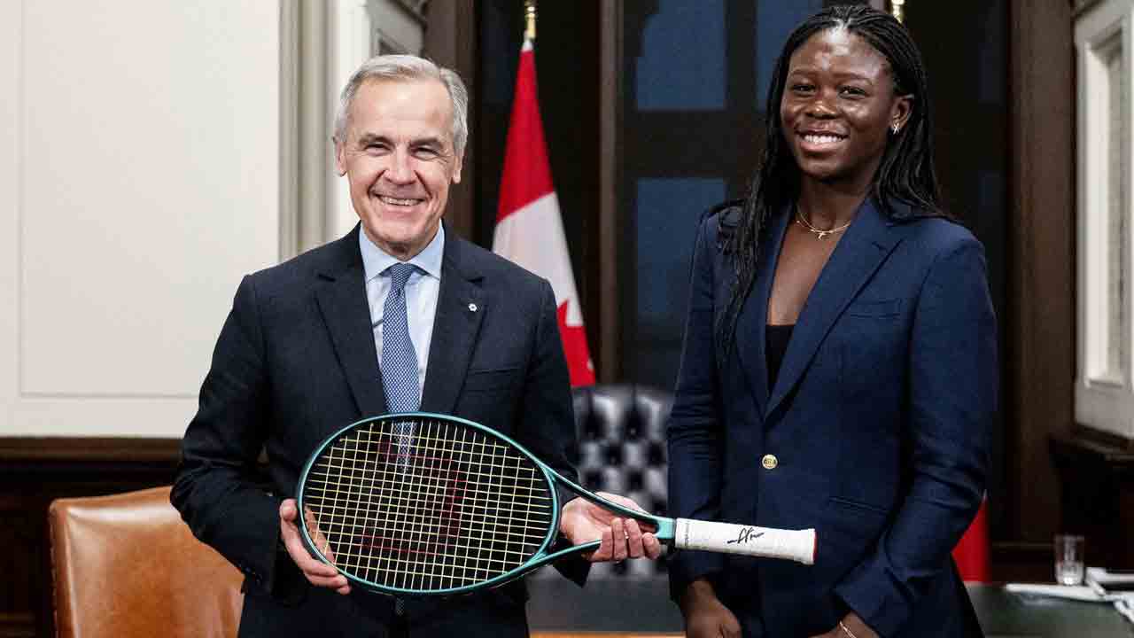 El Primer Ministro Carney recibe a la estrella del tenis canadiense Mboko en la Colina del Parlamento