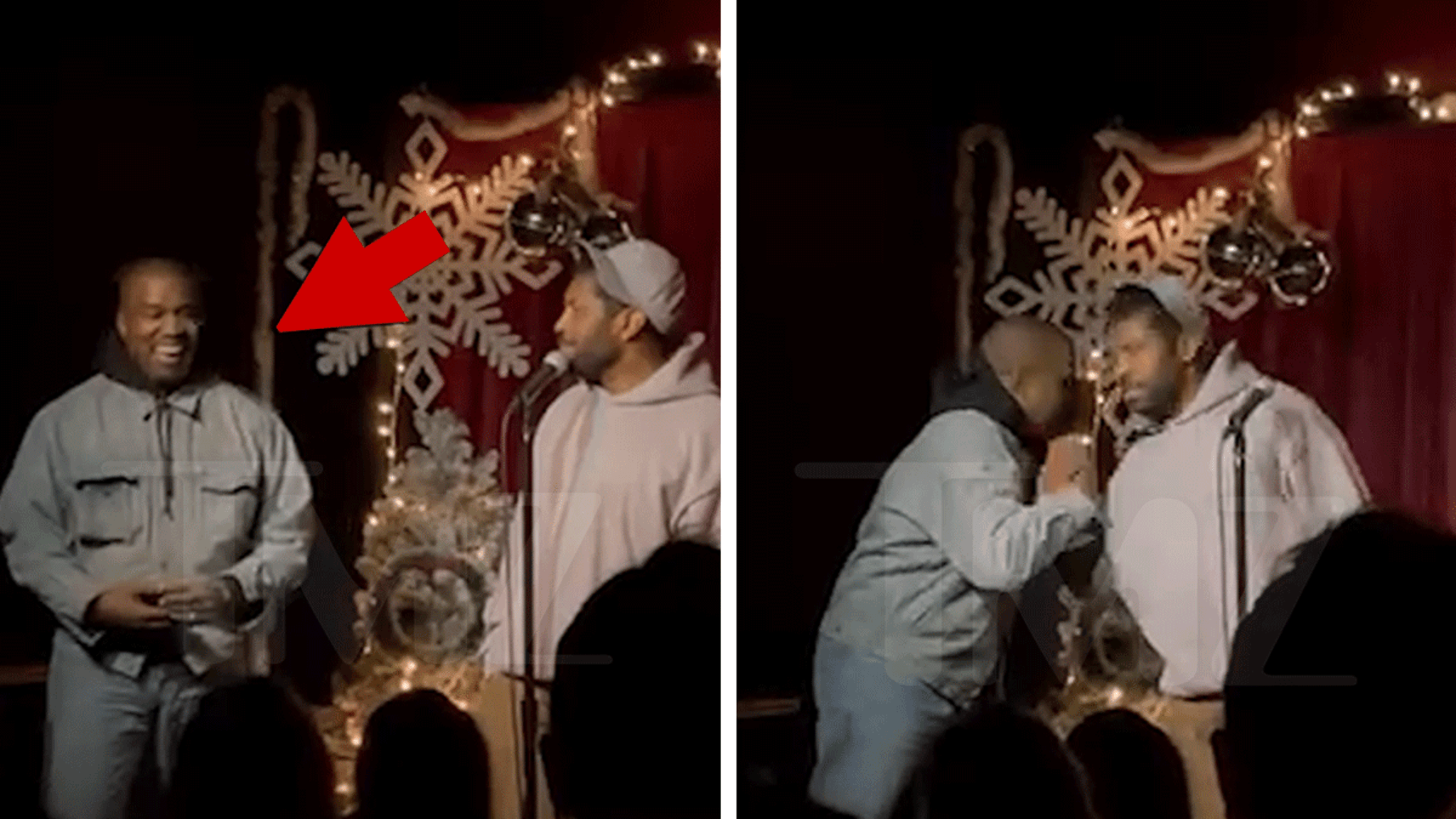 Kanye West actuó durante una improvisación de Hollywood de Deon Cole