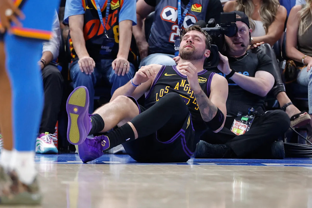 Los Lakers son demolidos por el Thunder y pierden a Luka Dončić por lesión en el tendón de la corva en un desastre de una noche