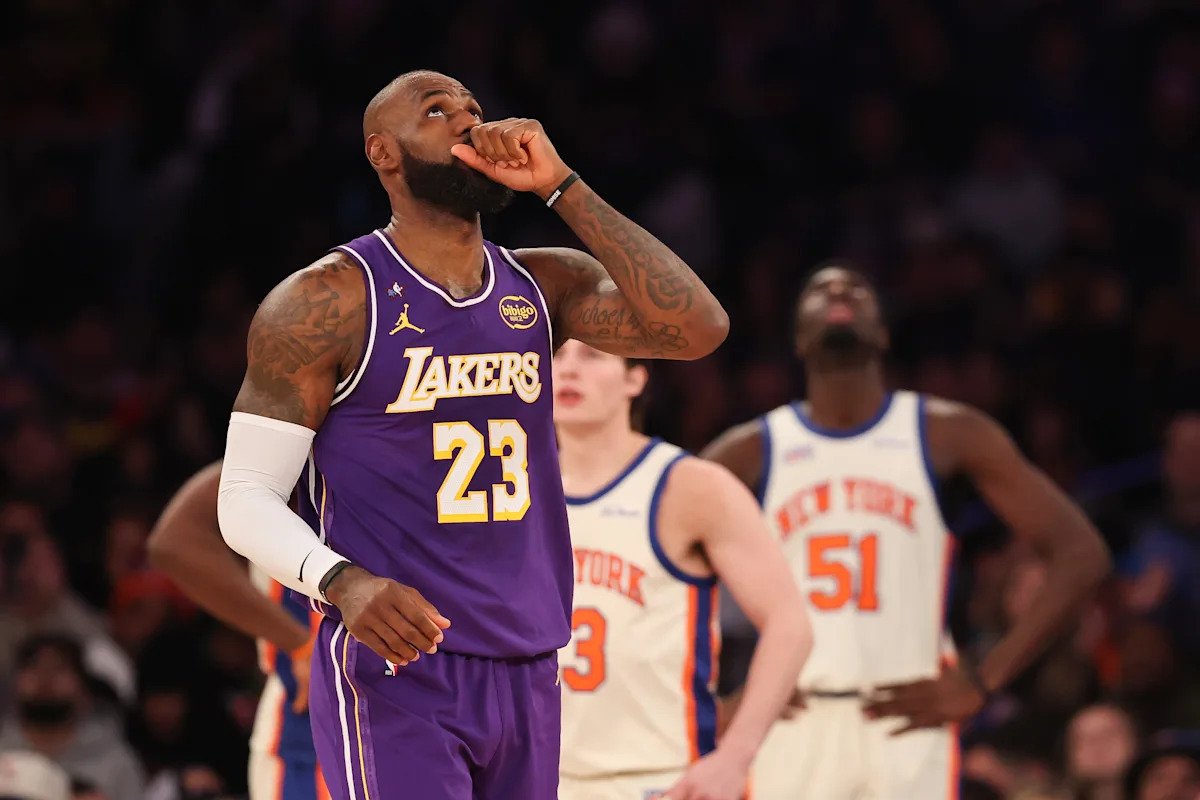 Los Knicks obtienen su sexta victoria consecutiva y vencen a los Lakers en lo que podría ser el último partido de LeBron James en el Madison Square Garden