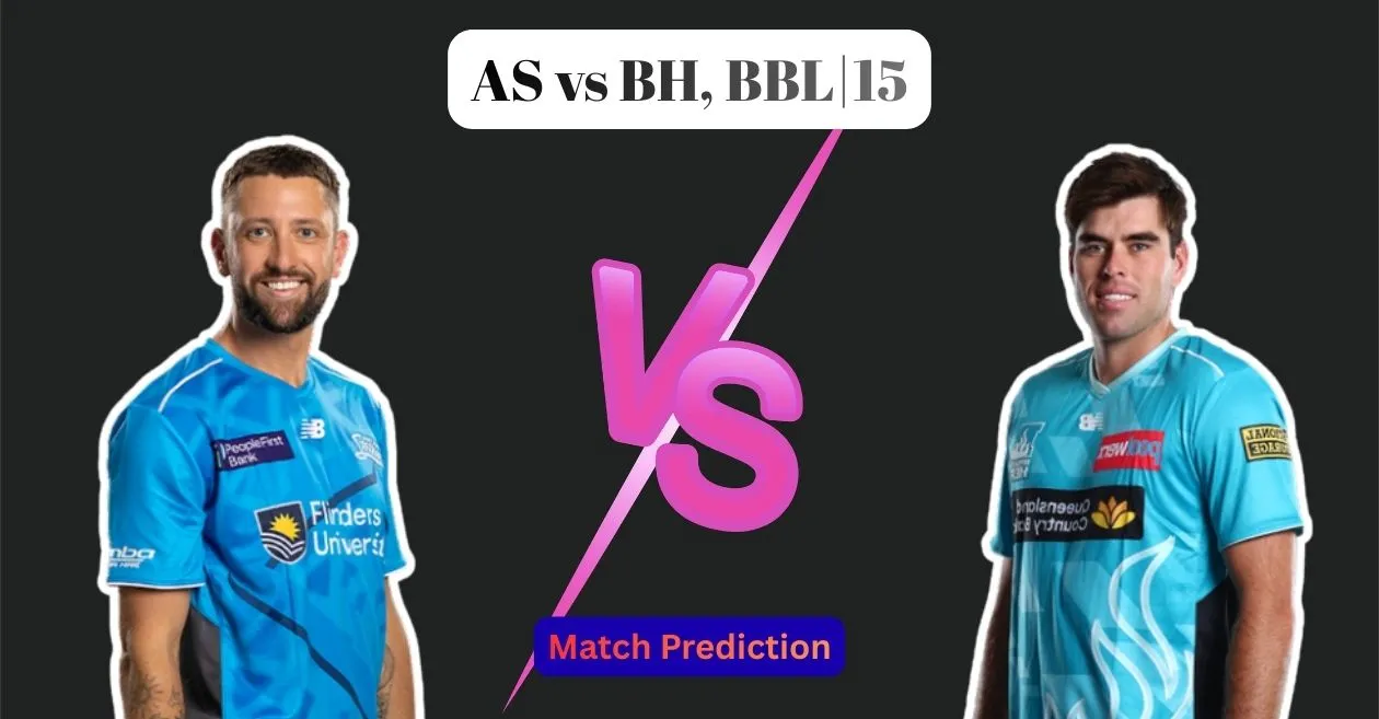 AS vs BH, BBL|15, predicción del partido: ¿Quién ganará el partido de hoy entre Adelaide Strikers y Brisbane Heat?