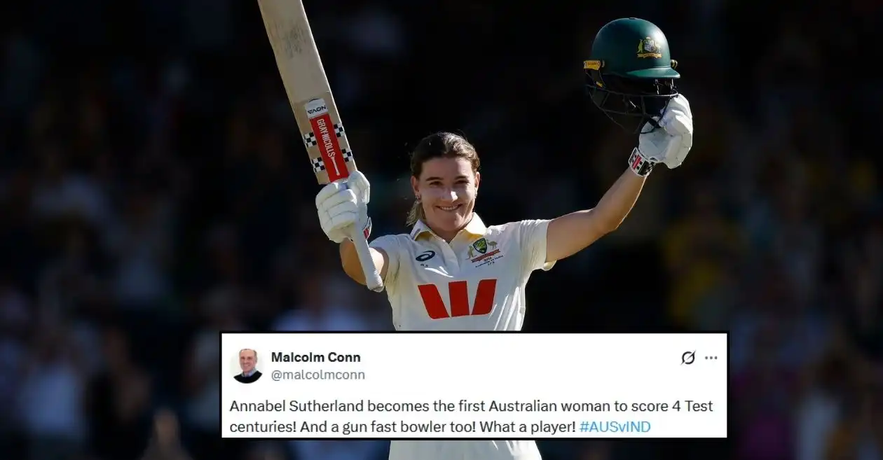 AUS-W vs IND-W: Los fanáticos estallan cuando Annabel Sutherland ilumina Perth con un siglo récord en el segundo día de una prueba única