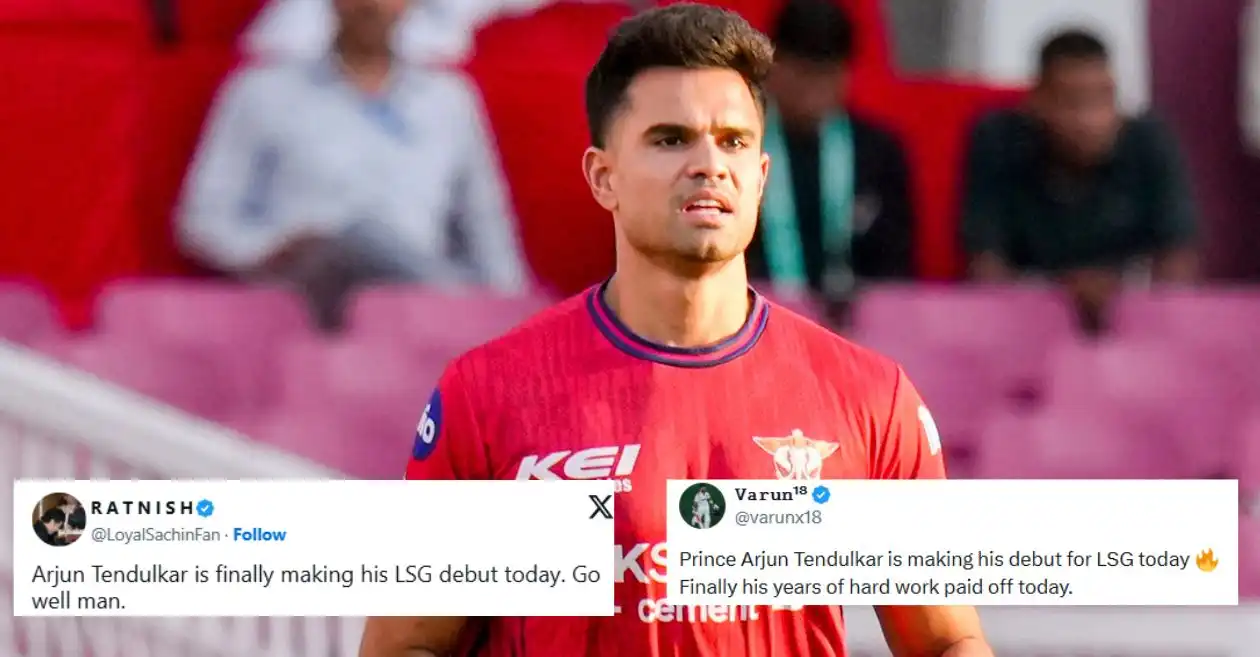 Los fanáticos reaccionan cuando Arjun Tendulkar hace su debut con LSG en el choque de IPL 2026 contra PBKS
