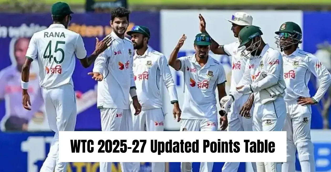 Tabla de puntos del WTC 2025-27 (actualización): Bangladesh supera a Pakistán después de una histórica victoria en la prueba de Dhaka