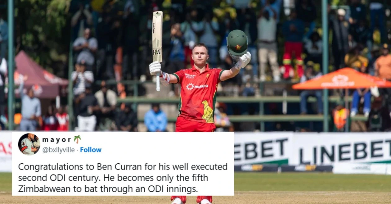 ZIM vs BAN: Los fanáticos estallan cuando Ben Curran ilumina Harare con un siglo impresionante en el segundo ODI