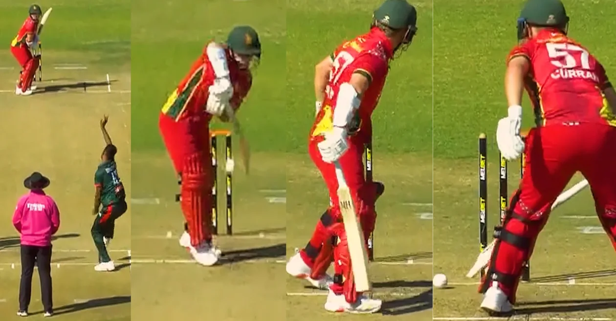 ZIM vs BAN (MIRAR): Ben Curran es extrañamente despedido en el tercer ODI