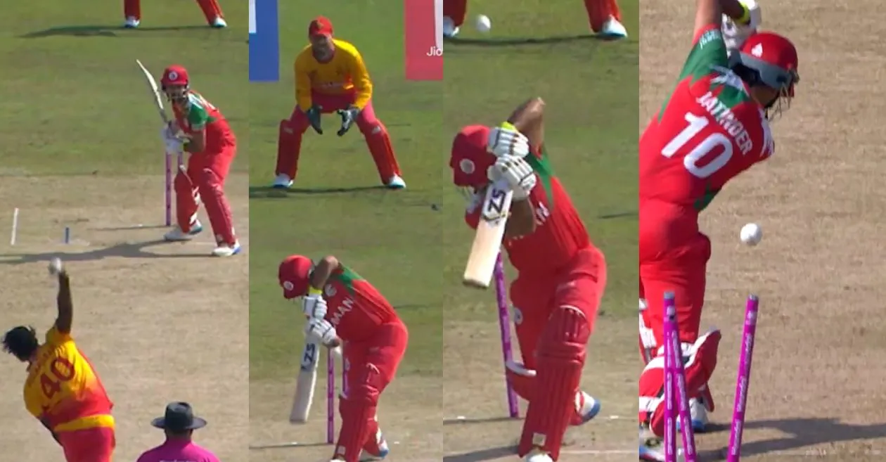 Blessing-Muzarabani-rips-through-Jatinder-Singh-defenses-shattering-his-stumps-during-T20-World-Cup-2026.webp.webp