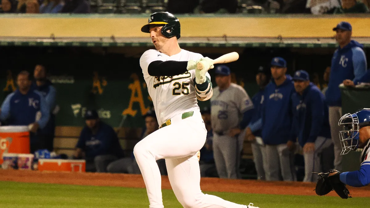 Los Atléticos perdieron a Brent Rooker para toda la temporada por una lesión en la rodilla