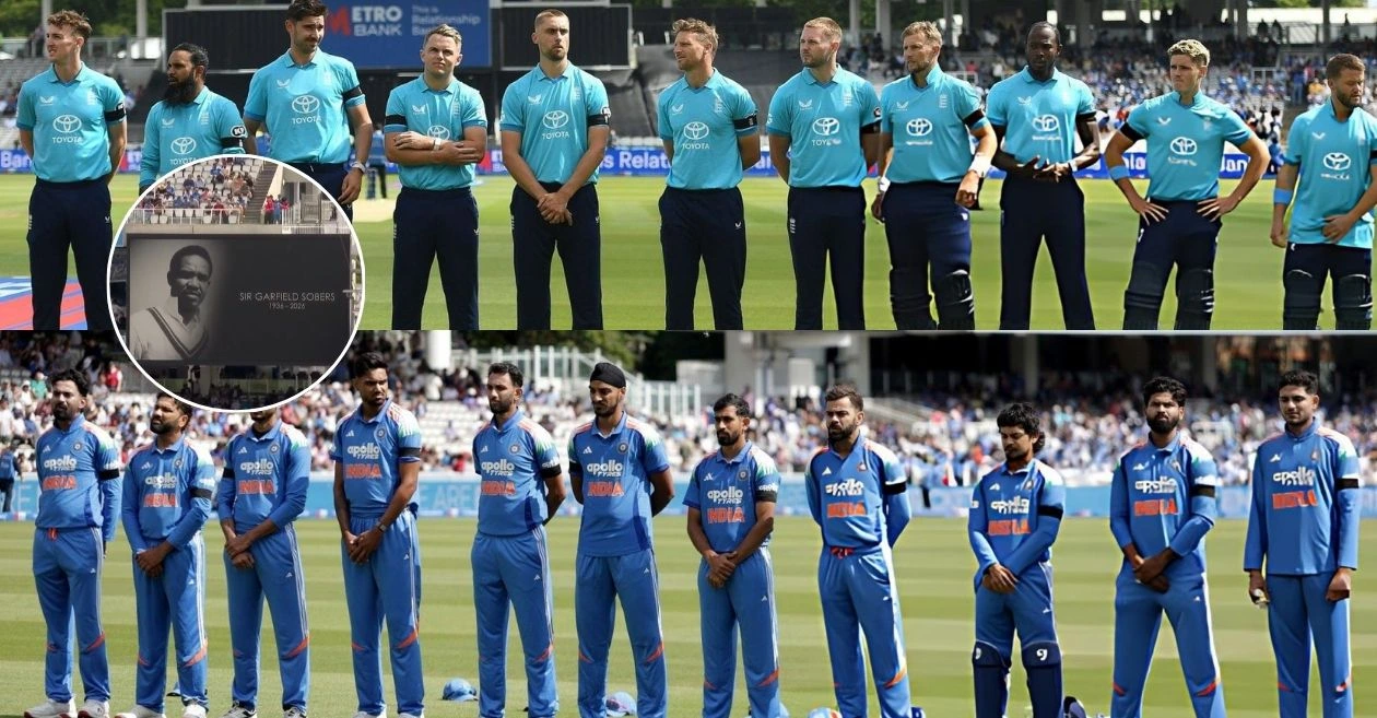 MIRAR: Los jugadores de India e Inglaterra rinden un sentido homenaje a Sir Garfield Sobers durante el tercer ODI en Lord’s