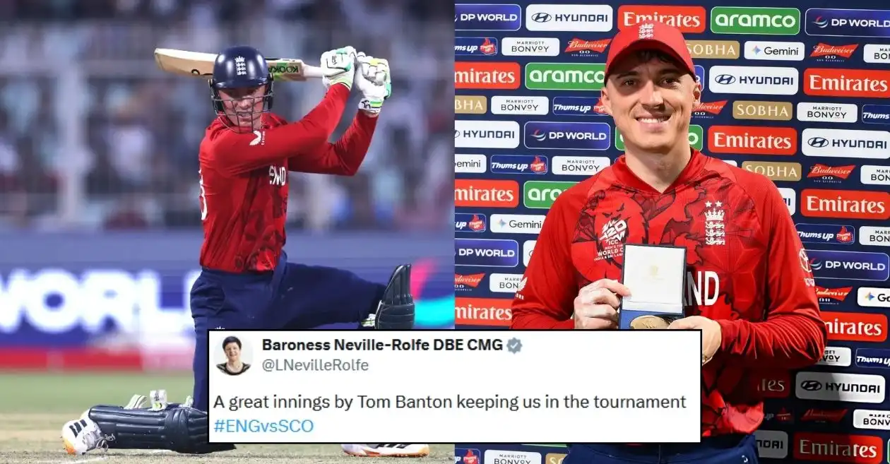 Los fanáticos se vuelven locos cuando Tom Banton lleva a Inglaterra a una emocionante victoria de 5 terrenos sobre Escocia en la Copa Mundial T20 2026