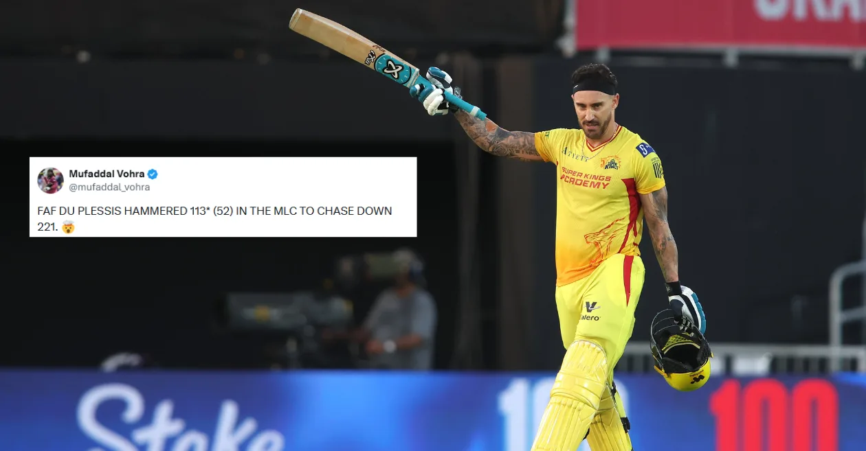 Los fanáticos se vuelven locos mientras Faf du Plessis impulsa a los Texas Super Kings a registrar una persecución contra las Seattle Orcas en MLC 2026