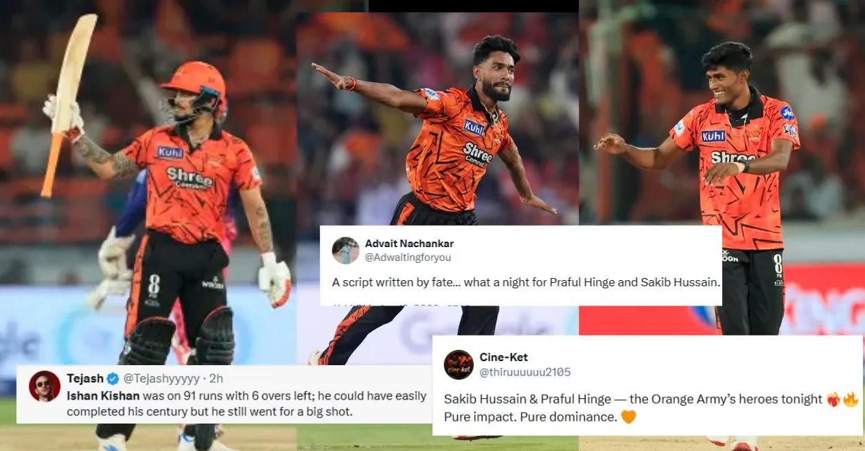 IPL 2026: Los fanáticos se vuelven locos cuando Praful Hinge, Sakib Hussain e Ishan Kishan brillan en la victoria dominante de SRH sobre RR
