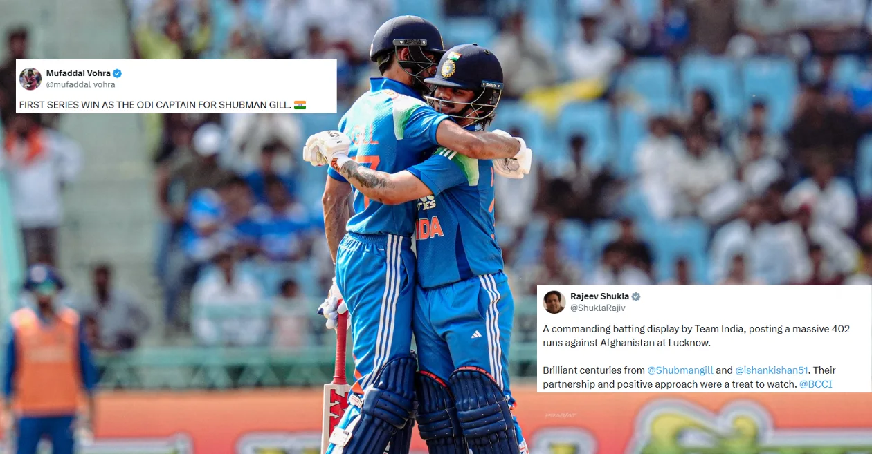 Los fanáticos dan la bienvenida a Shubman Gill e Ishan Kishan mientras India sella la serie ODI contra Afganistán con una contundente victoria en el segundo partido.